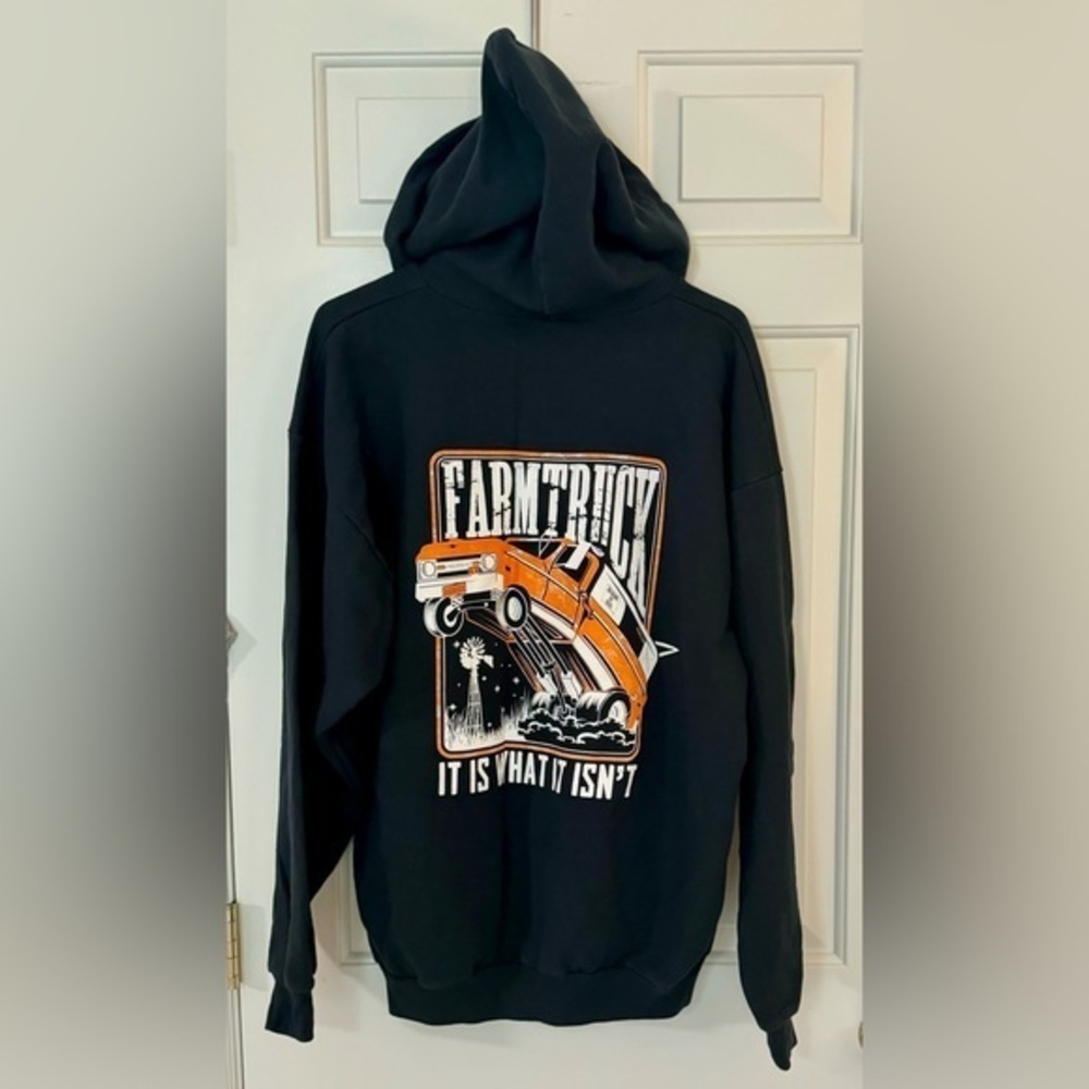 Port & Company Black Farmtruck XL Hoodie